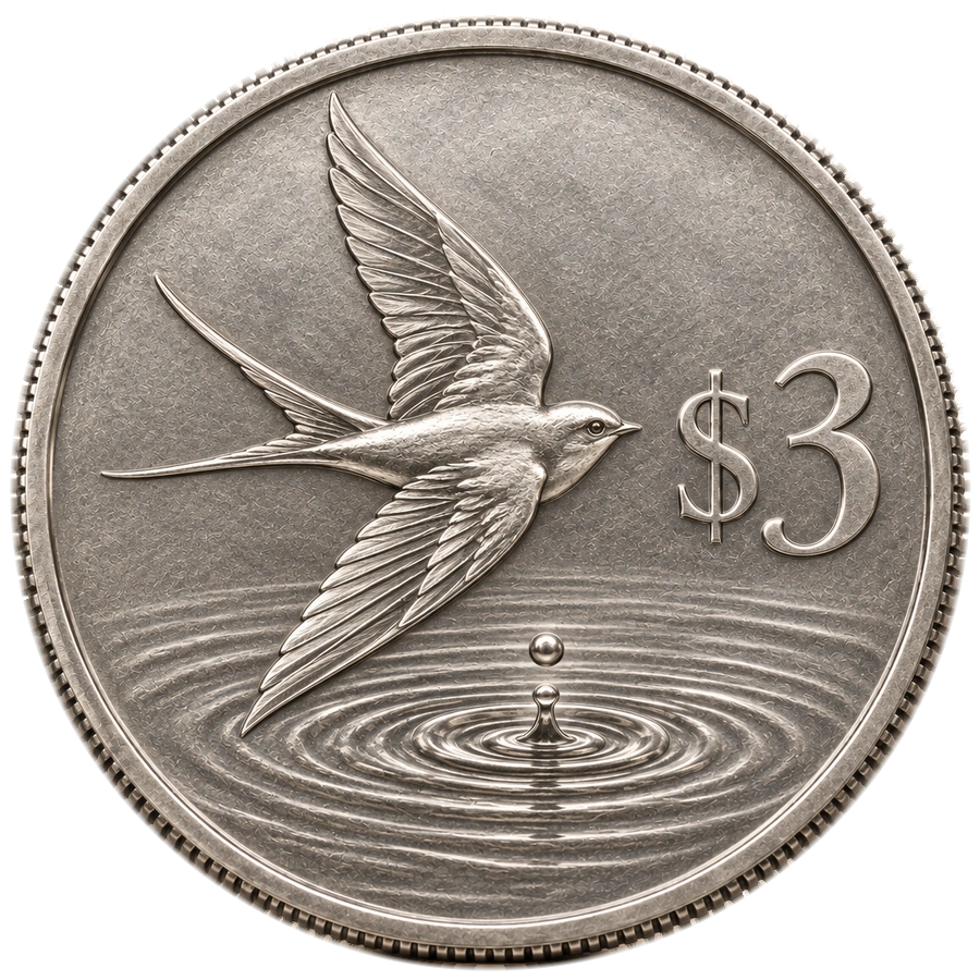 Flight wishing coin