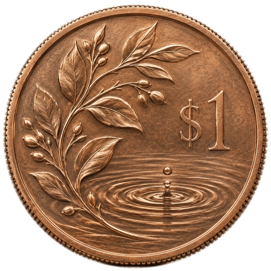 Seed wishing coin